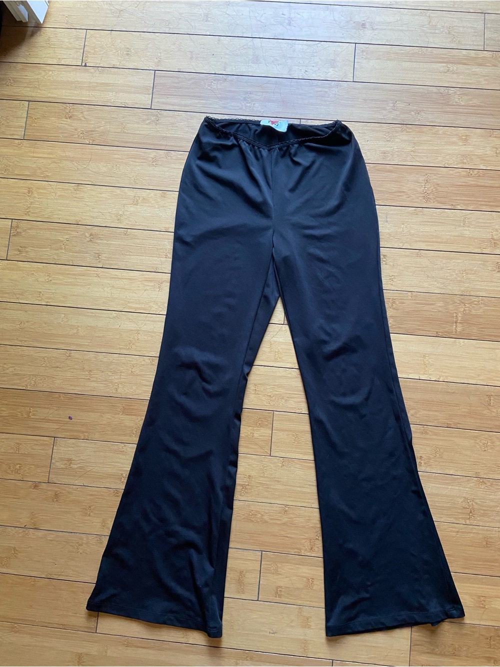 VENUS Black Stretch Flare Pants